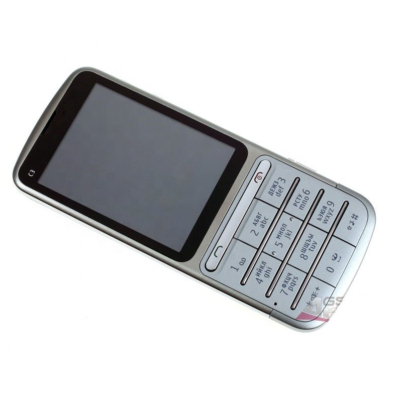 For C3 C3-01 Unlocked Mobile Phones 2.4" WIFI 5MP 3G English Russian Arabic Keyboard